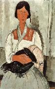 Amedeo Modigliani Gypsy Woman and Girl Germany oil painting artist